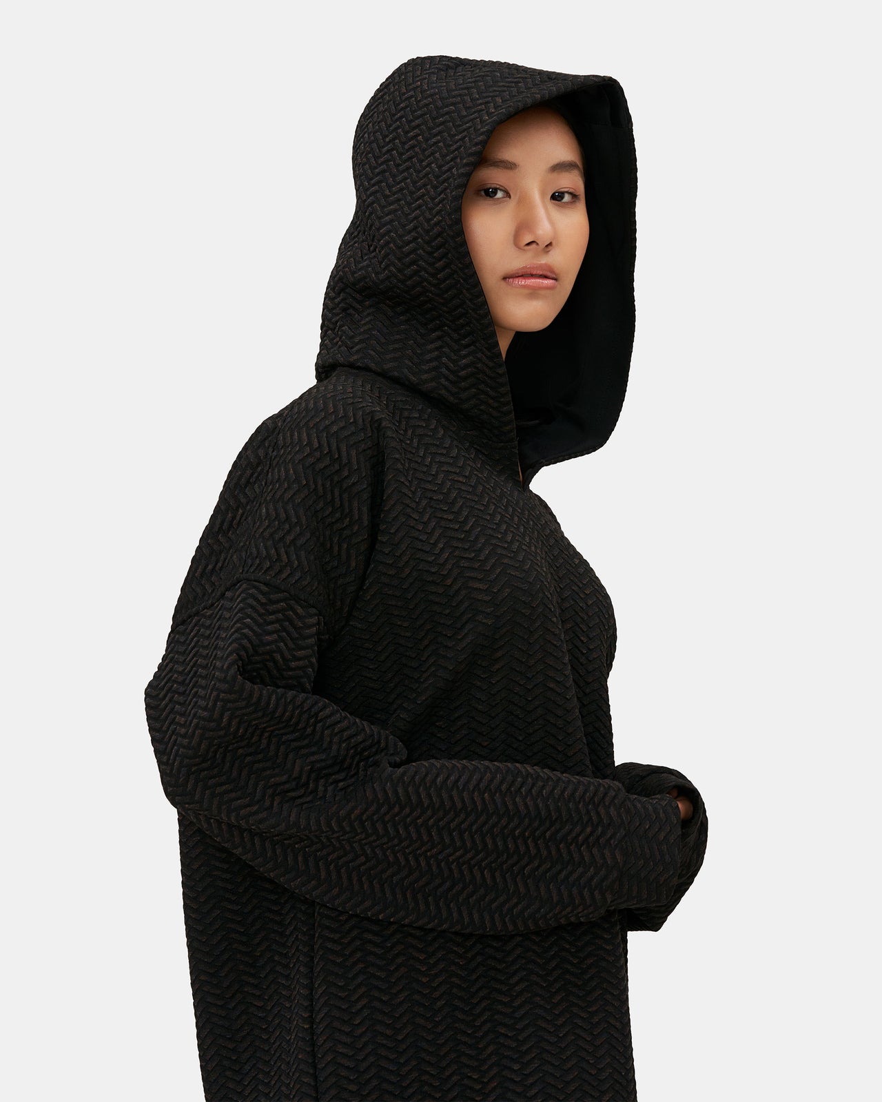 Nair Al Saif Black Hoodie | Premium Space-Inspired Futuristic Relaxed ...